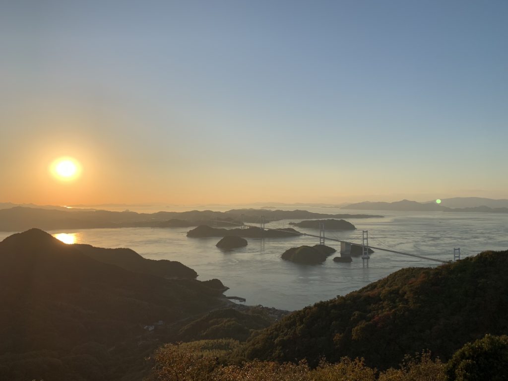 亀老山展望台からの眺め