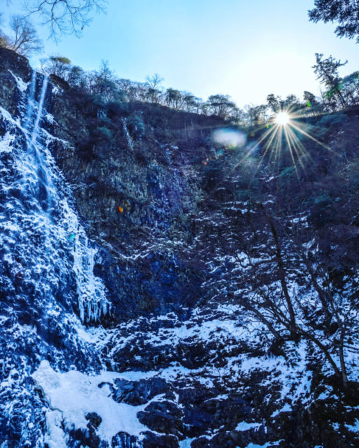 氷瀑の高瀑 厳冬期に氷瀑となる高瀑